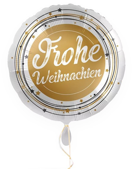 Frohe Weihnachten Folienballon gold 71cm
