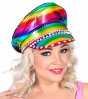 Vorschau: Regenbogen Rocker Mütze