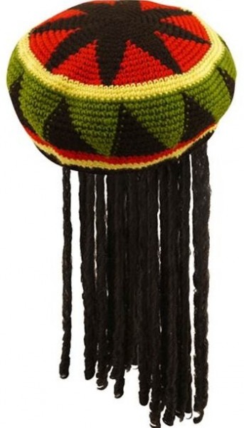 Rasta Man Mütze mit Dreadlocks