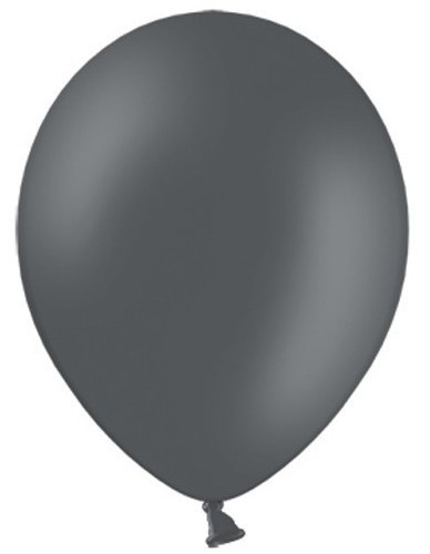 10 Partystar Luftballons anthrazit 30cm