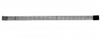 Strass-Halsband Silber-Schwarz