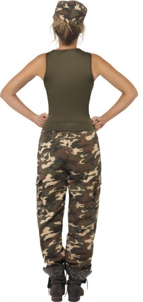 Camuflage Kampfsoldatin Damenkostüm 3