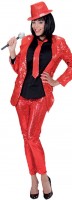 Rote Party Pailletten Leggings