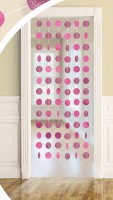 6 Deko-Hänger Sparkling Circles Pink