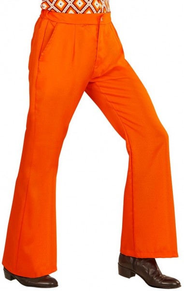 Orangefarbene Herren Schlaghose