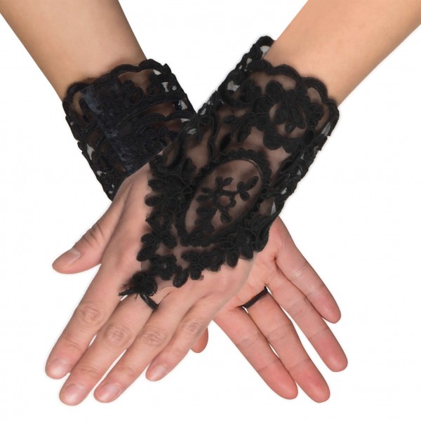 Barock Handschuhe in Samtoptik
