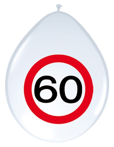 8 Verkehrsschild 60 Luftballons 30cm
