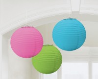 3 Summer Tale Lampions dreifarbig 24cm
