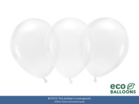 100 Eco Kristall Ballons transparent 26cm