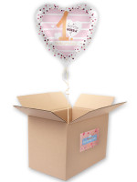 1. Geburtstag Herz Folienballon 45cm