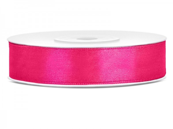 25m Satin Geschenkband dunkelpink 12mm breit