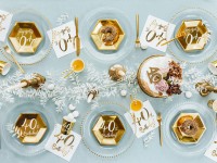 Vorschau: Glossy 40th Birthday Tortenkerze 7,5cm