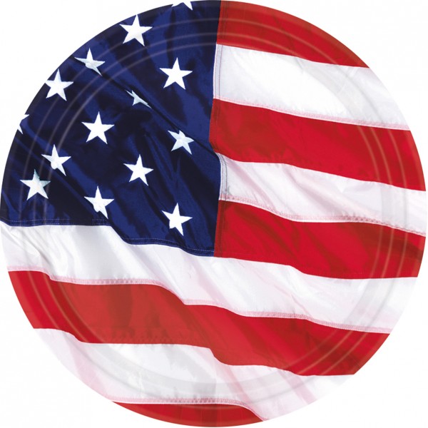 8 American Dream Pappteller 26cm