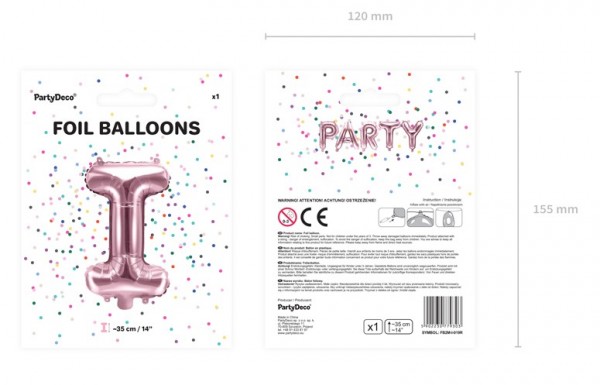 Folienballon I roségold 35cm 5