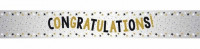 Congratulations Folien Banner metallic 2,7m