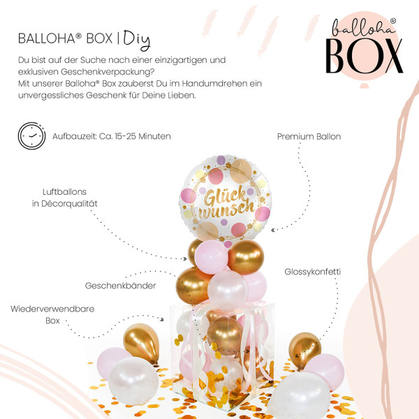 Balloha Geschenkbox DIY Shiny Dots Glückwunsch XL 3