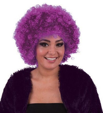 Afro-Perücke Lila