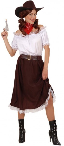 Cowgirl Kostüm 4-teilig