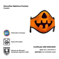 Vorschau: Mund-Nase-Maske Halloween Kürbis für Kinder