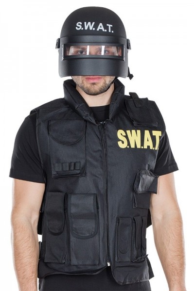 Schwarzer SWAT unisex Helm