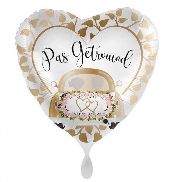 Weddingcar Heart Folienballon NL 43cm