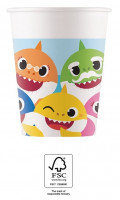 8 FSC Baby Shark Pappbecher 200ml