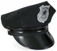 Schwarze Polizeimütze Milan
