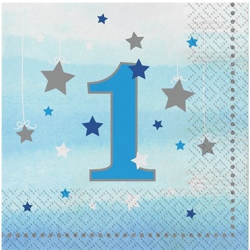16 Twinkle First Baby Boy Servietten 33cm