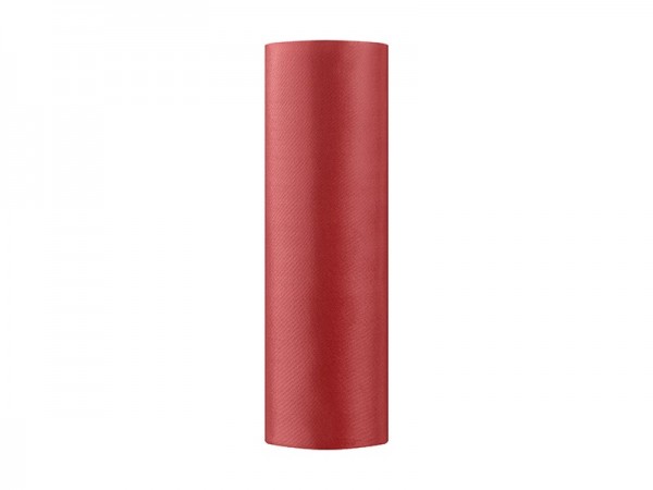 Satin Tischläufer Rot 16cm x 9m 2