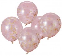 5 Sternenwirbel Konfettiballons 30cm