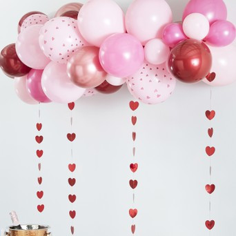 Ballongirlande Valentinstag