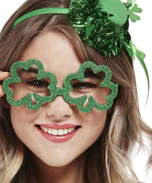 St. Patricks Day Kleeblatt Brille
