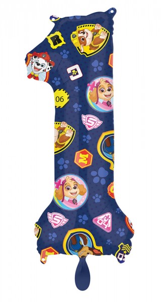 Paw Patrol 1. Geburtstag Folienballon 66cm