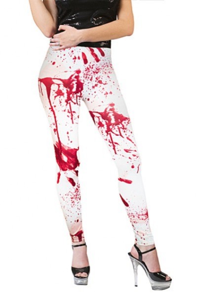 Blutige Leggins Weiß Für Damen