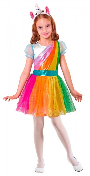 Einhorn Regenbogen Glamour Kinderkostüm