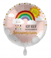 Kopf hoch Sonnenschein Folienballon 43cm