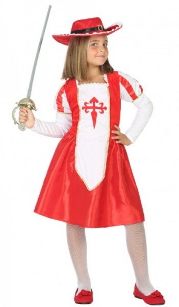 Mademoiselle Musketier Kinderkostüm Mit Hut