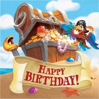 16 Piraten Crew Servietten 33cm