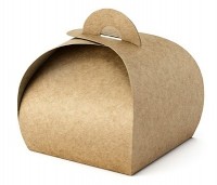 10 Kraftpapier-Geschenkboxen 6 x 6cm