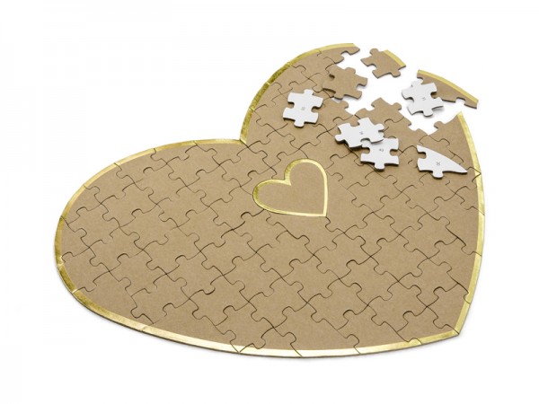 Rustic Wedding Puzzle Gästebuch