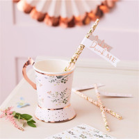 16 Birthday Teaparty Strohhalme 19,6 cm