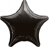 Sparkling Star Ballon schwarz 48cm