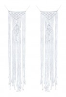 2 Country Wedding Macrame Hänger 65cm