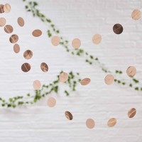 Märchenhochzeit Punkte Girlande 5m