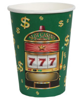 10 Casino Pappbecher Jackpot 270ml
