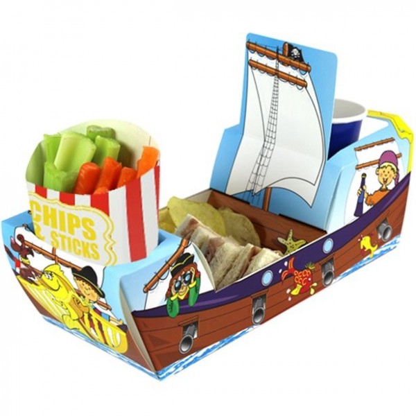Kombi-Snackbox Piratenschiff 26cm lang