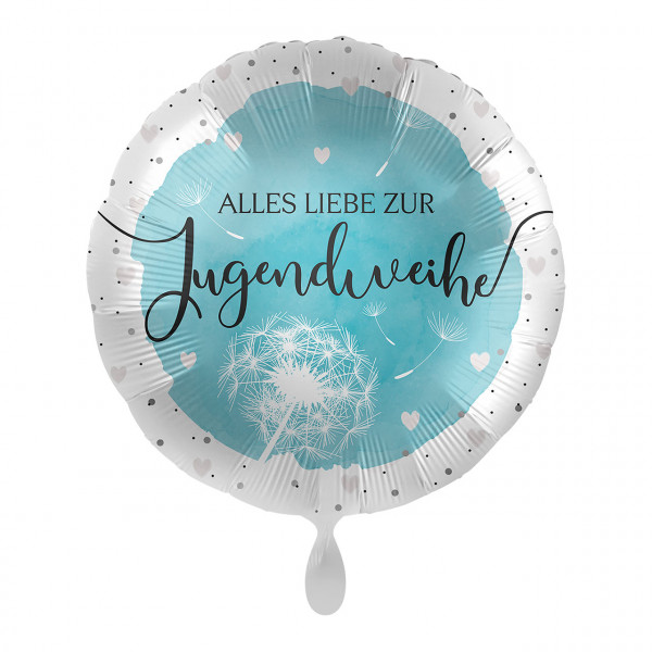 Jugendweihe Folienballon blau 43cm