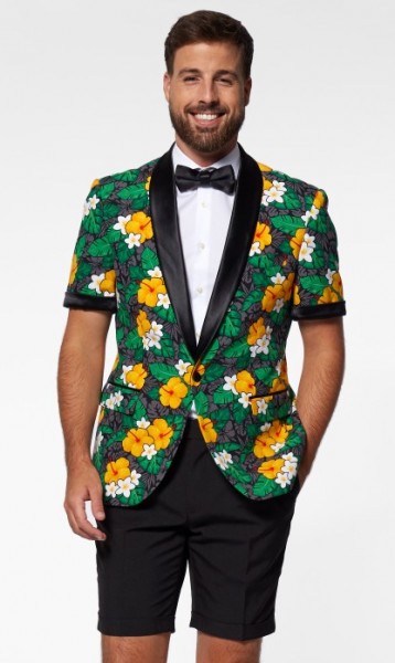 OppoSuits Tropischer kurzer Partyanzug