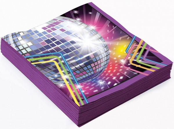 Kleine Discokugel Servietten