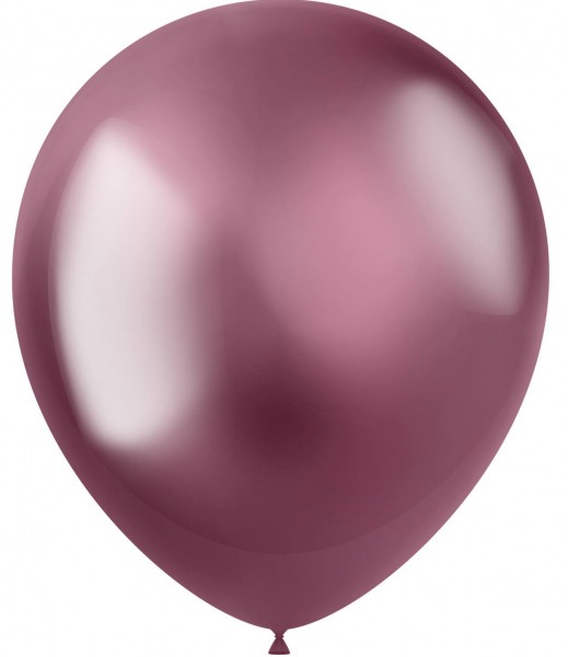 50 Shiny Star Luftballons brombeere 33cm